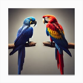 Parrots 4 Canvas Print