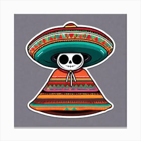 Mexican Skull 7 Canvas Print