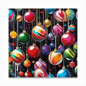 Christmas Ornaments 52 Canvas Print