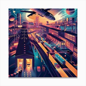 Sci-Fi Illustration Canvas Print