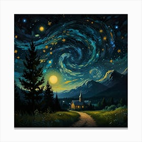 Starry Night 19 Canvas Print