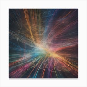 Abstract Light Rays 3 Canvas Print