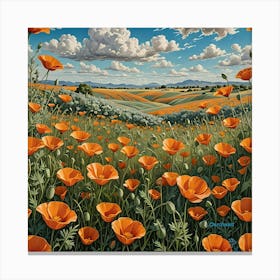 Flower Landscape 1 Canvas Print