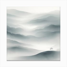 Misty Mountains Canvas Print