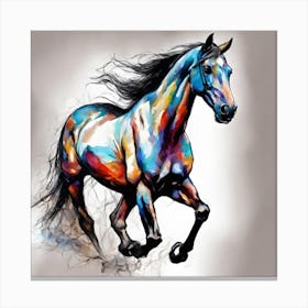 Colorful Horse 1 Canvas Print