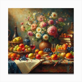 Fruit And Flowers 3 Canvas Print