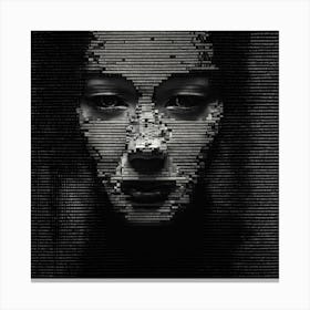 Woman'S Face Canvas Print