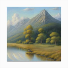 'Mountain Landscape' Canvas Print