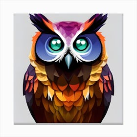 Colorful Owl Canvas Print