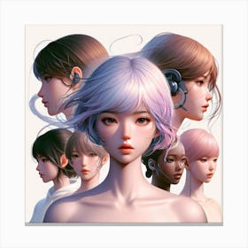 Anime Girl (52) Canvas Print