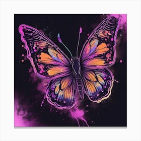 Butterfly Painting 240 Canvas Print