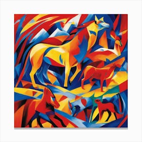 Franz Marc inspired painting 4 Canvas Print