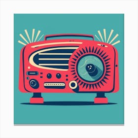 Radio Vintage Retro Canvas Print