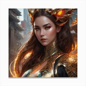 Chinese Girlji Canvas Print