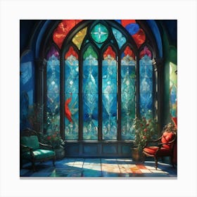 Stained Glass Window 2 Canvas Print