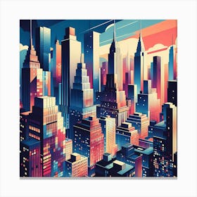 New York City Skyline 6 Canvas Print