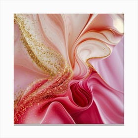 Abstract Pink And Gold 1 Canvas Print