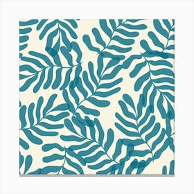 Blue Leaves Canvas Print