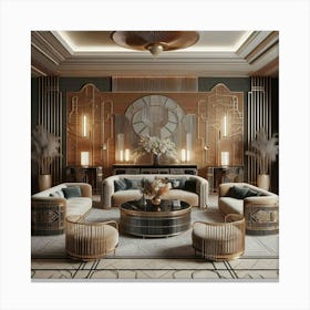 Deco Living Room 11 Canvas Print