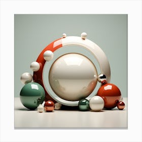 Abstract Spheres Canvas Print