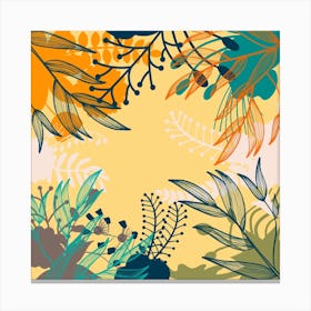 Abstract Floral Background 2 Canvas Print