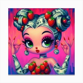 Strawberry Girl 3 Canvas Print