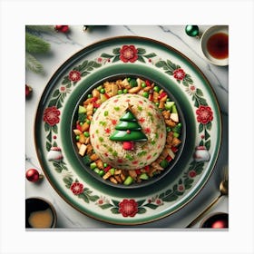 Nasi Goreng Christmas Dinner Canvas Print