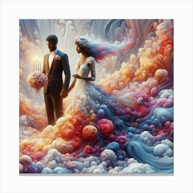 'Cloud Wedding' Canvas Print