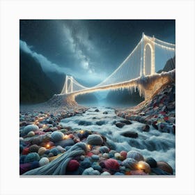 Knitted Bridge Canvas Print