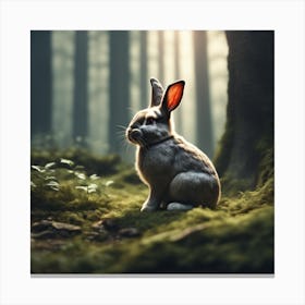 Rabbit In The Forest 43 Canvas Print