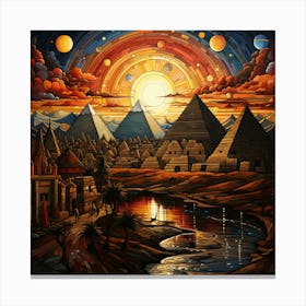 Pyramids 2 Canvas Print