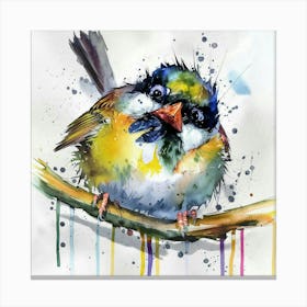 Bird On A Branch 4 Canvas Print