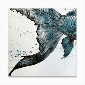 Blue Fish Canvas Print Canvas Print