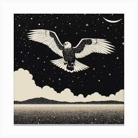 Eagle In Flight Canvas Print