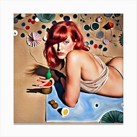 Sexy Redhead Canvas Print