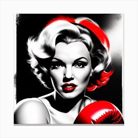 Boxer girl Canvas Print