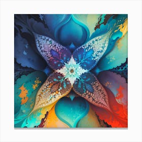 Psychedelic Flower Canvas Print