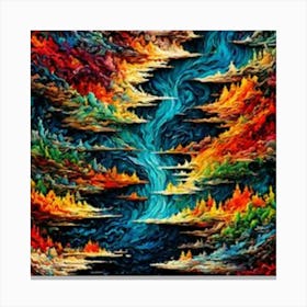 River Of Fire Canvas Print