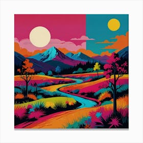 Landscape Painting Canvas Print