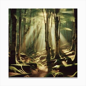 Mossy Forest Canvas Print