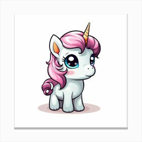 Cute Unicorn 261 Canvas Print