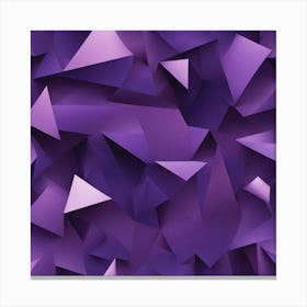 Abstract Purple Triangles Canvas Print