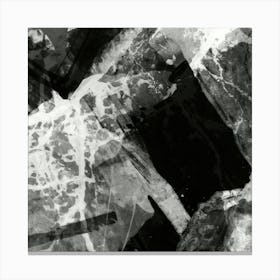 Abstract Black And White Canvas Print