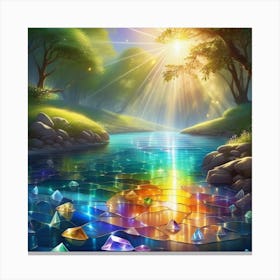 River Of Diamonds Canvas Print