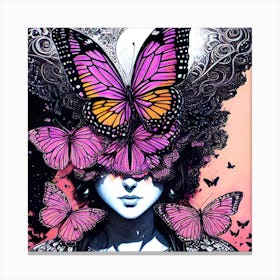 Butterfly Girl 2 Canvas Print