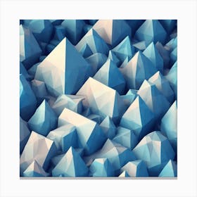 Low Poly Triangles Canvas Print