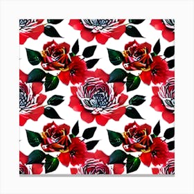 Red Roses 1 Canvas Print