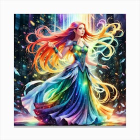 Rainbow Girl 5 Canvas Print