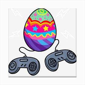 Gamer Easter Egg Gaming Video Game Lover Gifts Kids Boys Canvas Print