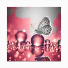 Butterfly On Water Canvas Print